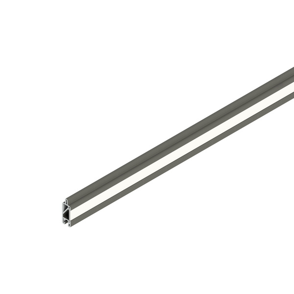 Lichtprofil unten Alu Grau 184x4,1cm, ohne LED