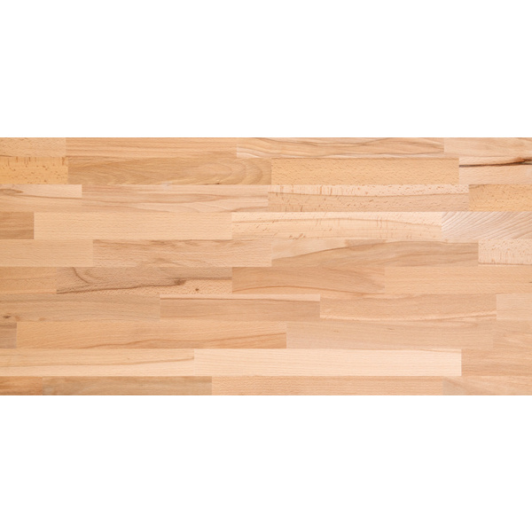 Hobby Leimholz Buche 27x2500x400mm Bauplatte, keilgezinkte Lamelle, roh