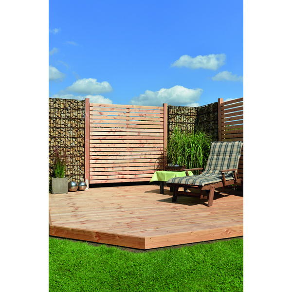 Sichtschutzzaun Lärche "RHOMBUS TYP A"