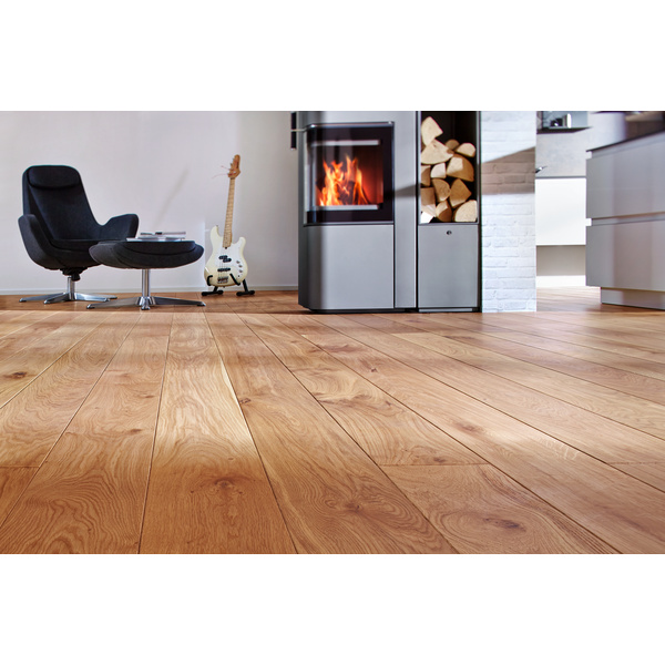 Massivholzdiele Eiche Wilder Verband Rustikal unbehandelt