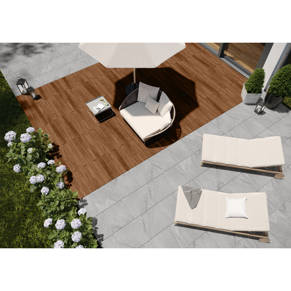 Terrassenfliese Keramik Aneto Anthrazit glatt CEWO-DECK - 20 mm stark
