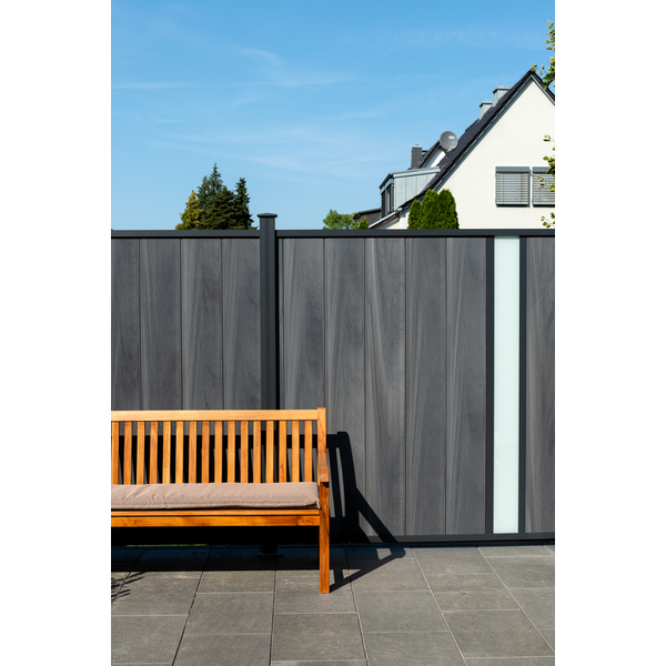 Sichtschutzzaun BPC coextrudiert Lightbrown "FLEX FENCE CREATIV"