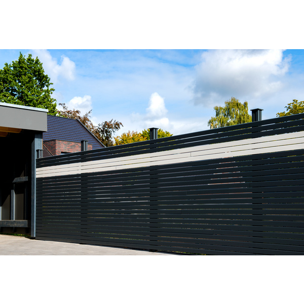 Einzelprofil Alu-Cladding Rhombus B Anthrazit 600 x 1,9 x 9,8 cm