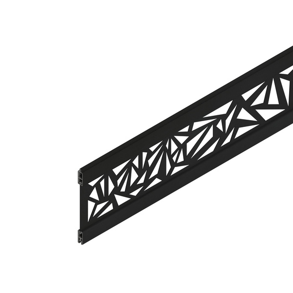 Dekorprofil Triangel Anthrazit 184x25,3cm, Anthrazit ALU