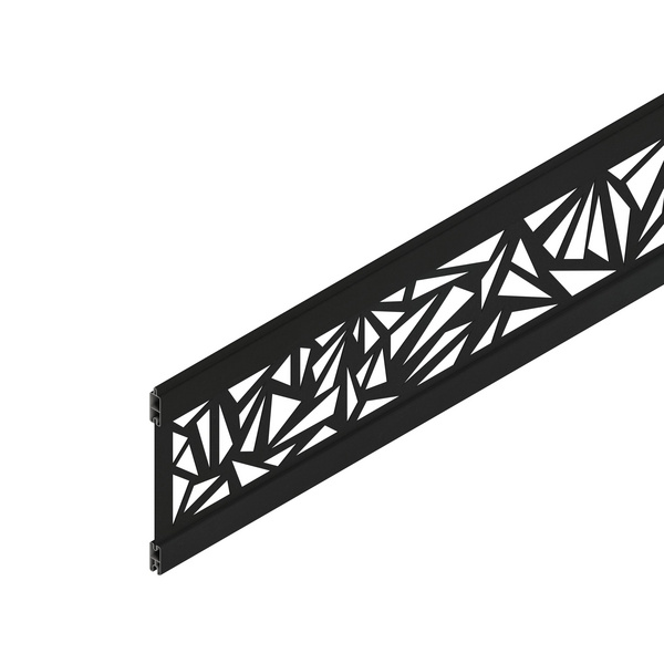 Dekorprofil Triangel Anthrazit 184x27,7cm, Anthrazit ALU