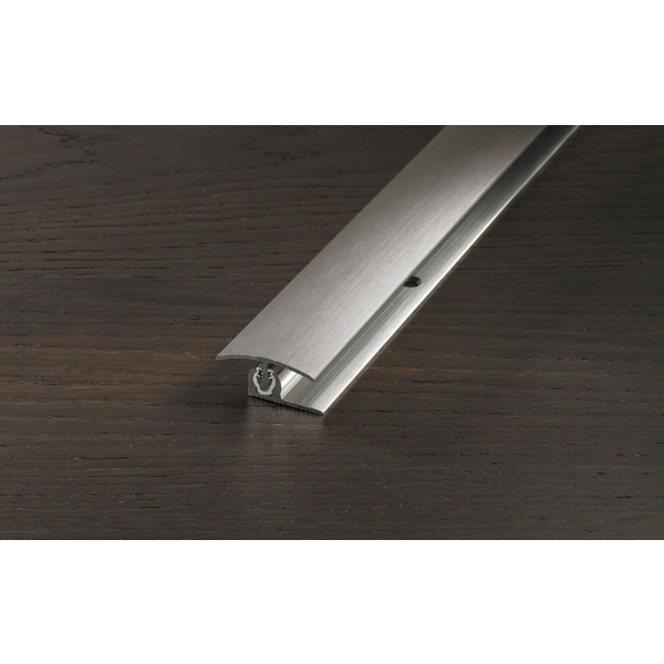 PROVARIOclip Übergangsprofil 7-18mm Alu Deckprofil eloxiert gebürstet