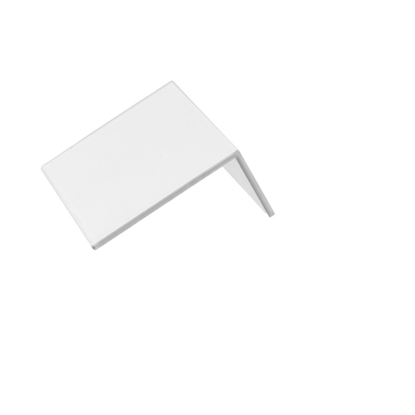 Alu-Abschluss-/Haltewinkel 60x30mm, weiß VE=010