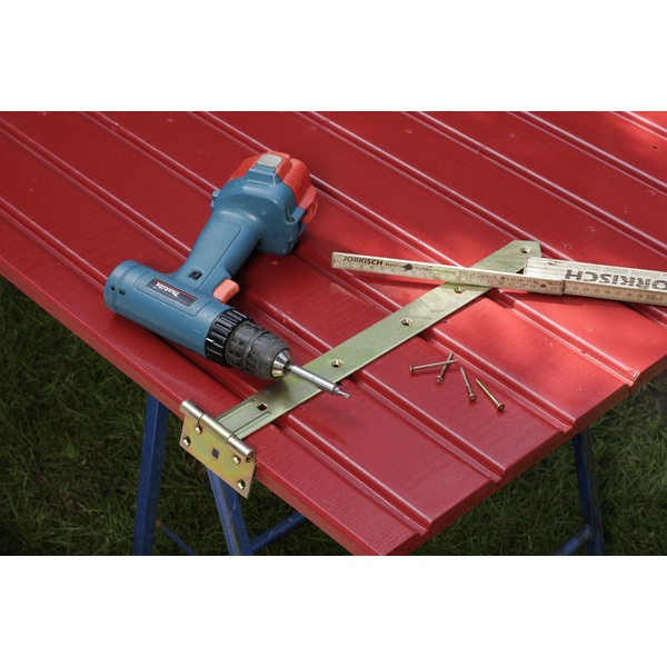 Gerätehaus Nordic 30/23 Anthrazit RAL 7016 / Weiß RAL 9016