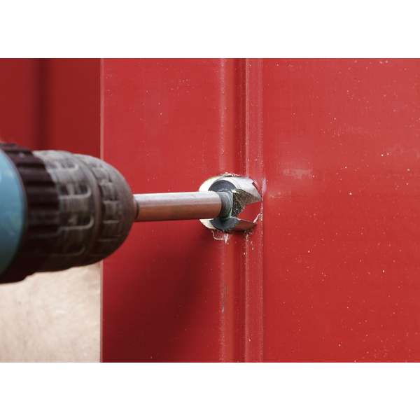 Gerätehaus Nordic 30/23 Anthrazit RAL 7016 / Weiß RAL 9016