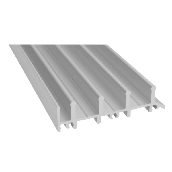 Untere Führungsschiene 4 -Spurig 79,2x20,6x4050mm, Silber eloxiert VE=010