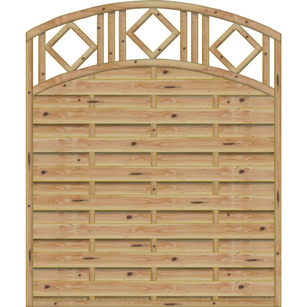 Sichtschutzzaun Lärche / Douglasie Natur unbehandelt "Mayor"