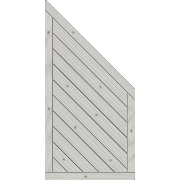 Sichtschutzzaun Fichte Grau "Lugano"