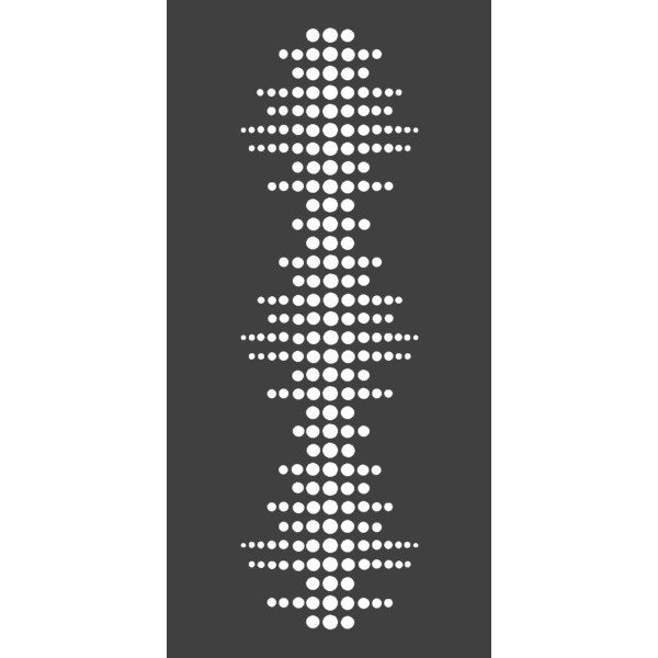 Kingston Systemzaun Dekor-Element Pearl 90x183cm, HPL Anthrazit