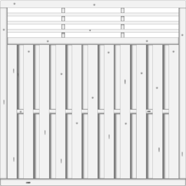 Sichtschutzzaun Fichte Grauweiß "Locarno"