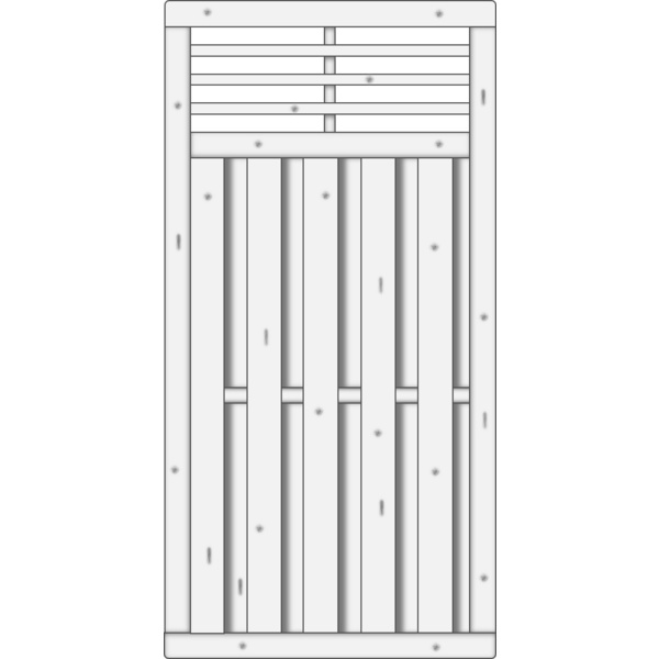 Sichtschutzzaun Fichte Grauweiß "Locarno"