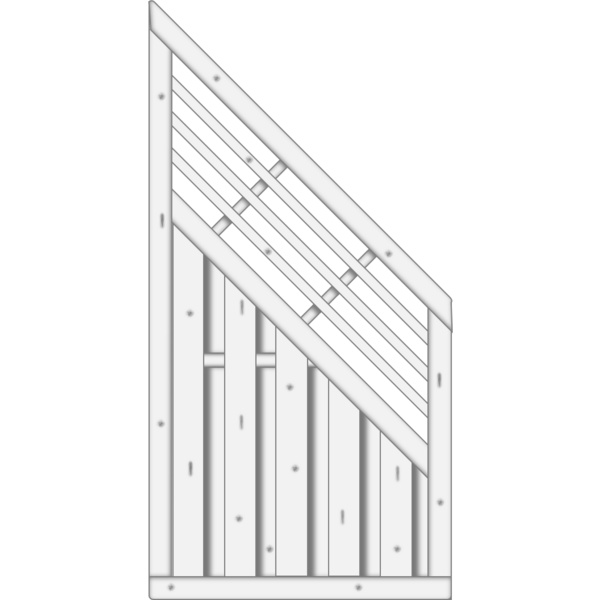 Sichtschutzzaun Fichte Grauweiß "Locarno"