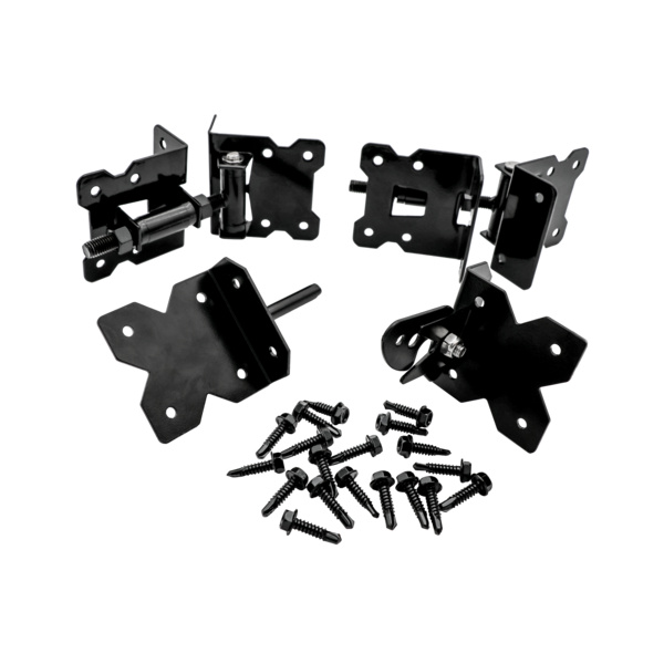 Beschlag-Set für PVC-Weidezaun für Pforten mit 3 Zaunlatten