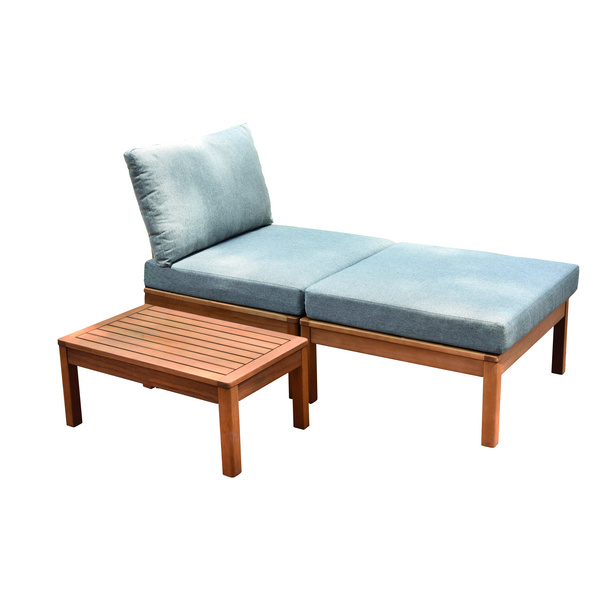 Ballina Gartenlounge-Set, 1x Tisch, 2x Stuhl, 2x Eckstuhl