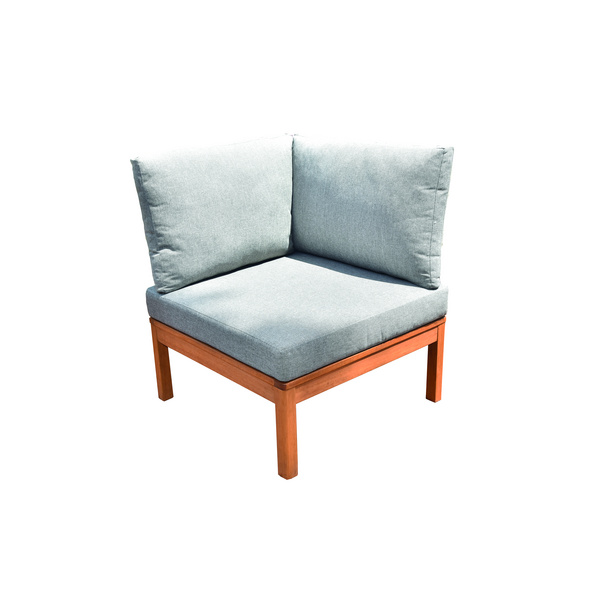 Ballina Gartenlounge, Eukalyptus Eckstuhl m. Rücken-&Armlehne 79x79x62cm