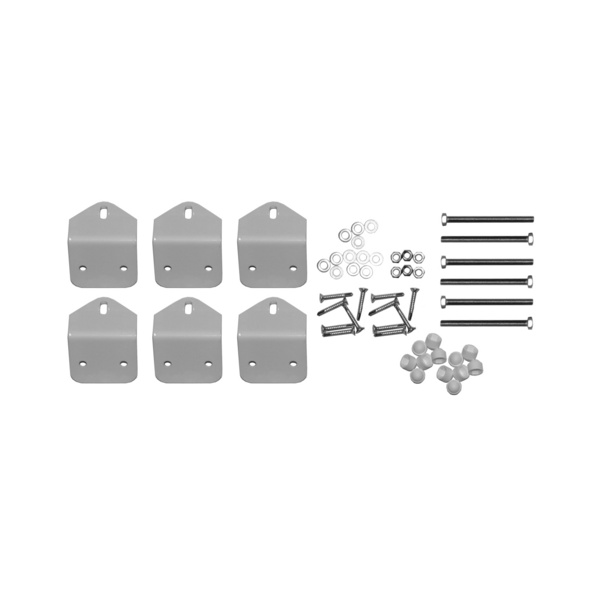 Befestigungsset für Basic 6 Halter weiß, inkl. Kleineisen