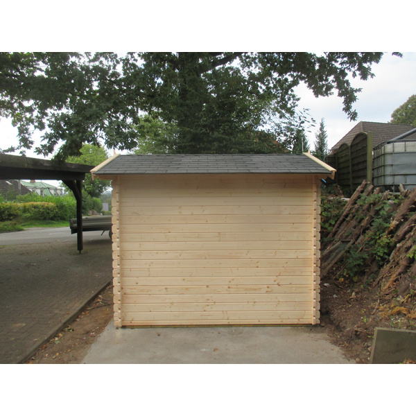 Aktionsgartenhaus Steinborn 216x266cm nordische Fichte naturbelassen ohne Fußboden, ohne Dachpappe