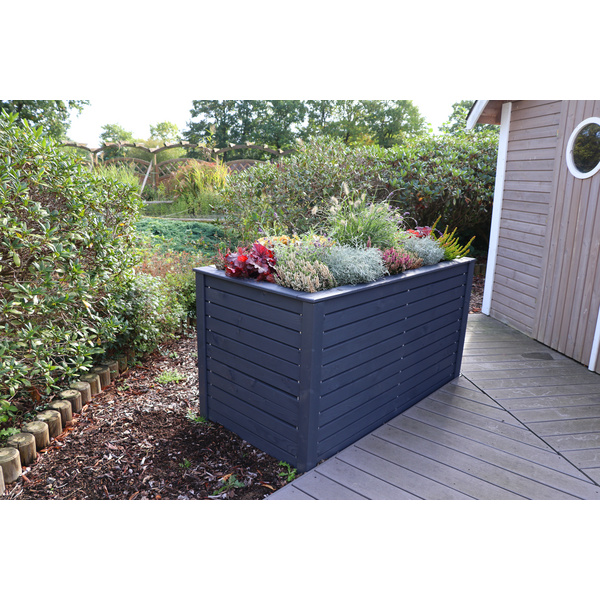 Nizza Steck-Hochbeet Fichte granit 150x76x80cm, mit Alustreben VE=020
