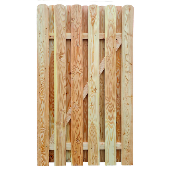 Tor Sichtschutzzaun Lärche / Douglasie gehobelt Natur unbehandelt "Vitoria"