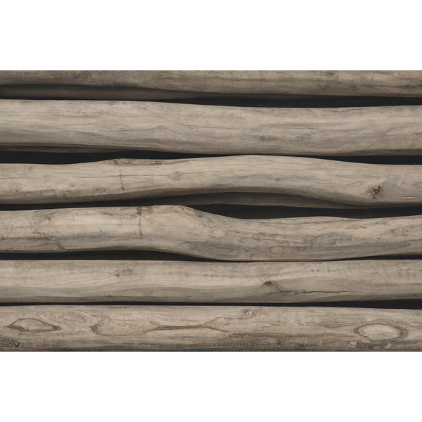 Robinien-Rundholz, Ø 16-18 cm naturgewachsen, entsplintet, geschliffen