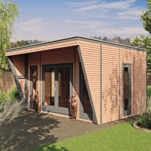 Gartenhaus LINZ EH 43/32 Flachdach / EPDM-Folie