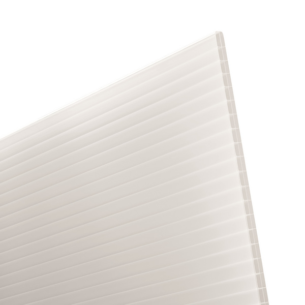 PC Doppelstegplatten, x -Struktur, 16 mm Opal-Weiß