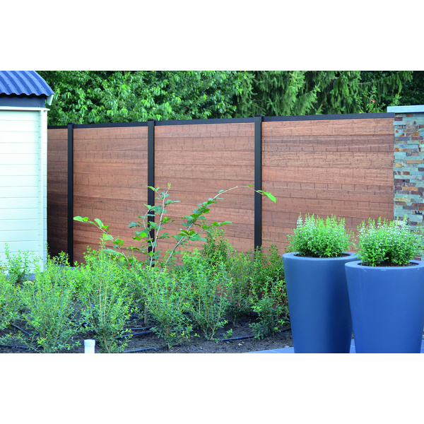 Thermobambus Einzelprofil vorgeölt 1780mm, 20x200mm, Deckbreite 195mm beidseitig glatt und gefast, Nut + Feder