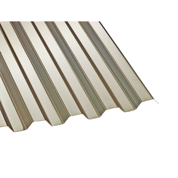 Polycarbonat bronce 0,8 mm 76/18 Trapez 0,8 x 1260 mm