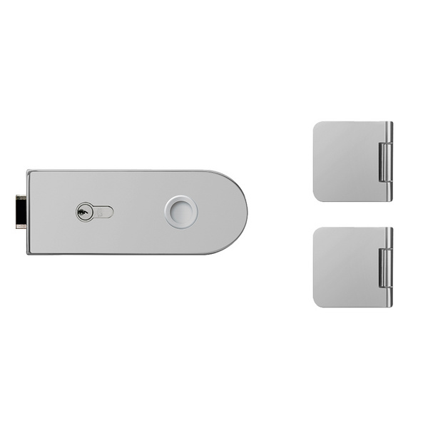 Glastürbeschlag-Set (Schlosskasten + Bänder) "Rundform 3.0"