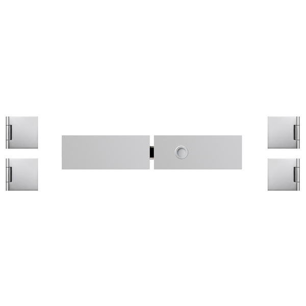 Glastürbeschlag-Set (Schlosskasten + Bänder) 2-flügelig "Impuls 3.0"