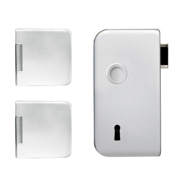 Glastürbeschlag-Set (Schlosskasten + Bänder) "Rundform 2.0"