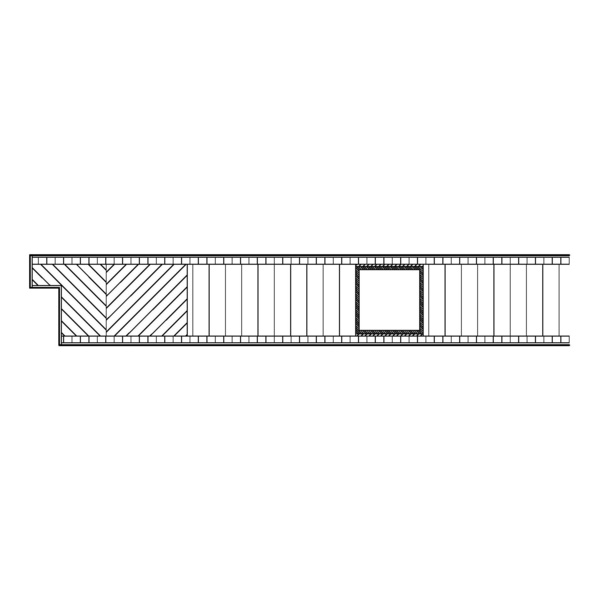 Wohnungseingangstür CPL Pinea Silver quer KK3