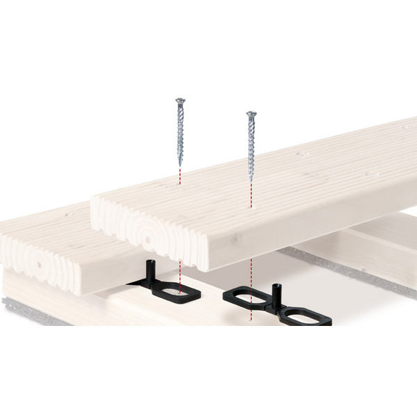 Edelstahl-Terrassenbelagschraube (C1) 5x50mm mit Bohrspitze, 1 Pack = 100 Stück