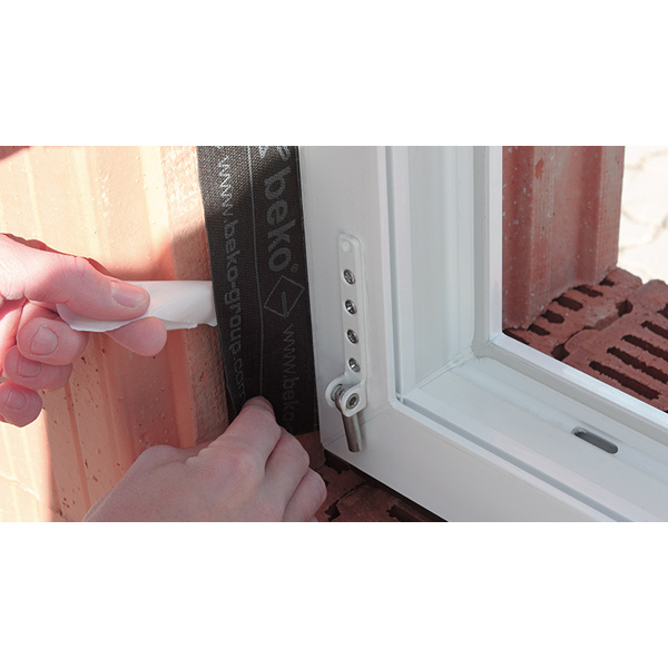 Universal Fensterfolie 100mm x 50m, ein- und wechselseitig klebend DE/IT/FR/PL/EN