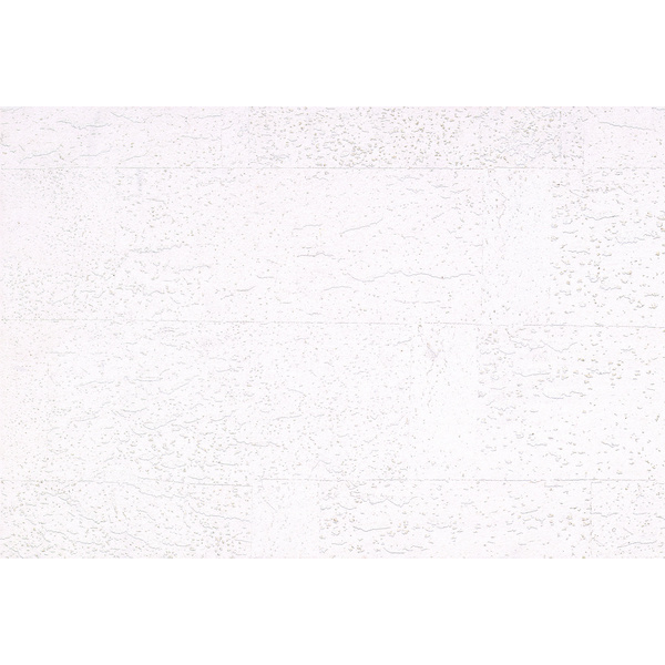 Wanddesign, Wandkork coloriert Paz Struktur, Schneeweiß 600x450x3mm