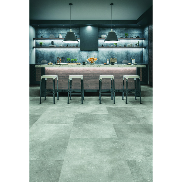 Klick-Designboden HDF Gladstone grey HotCoating-Lack Fliese