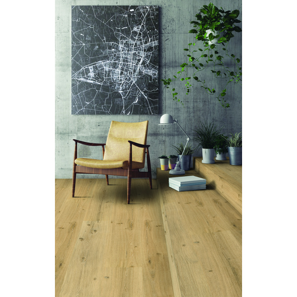 Klick-Vinylboden massiv Gold Oak Landhausdiele - Vinylan KF
