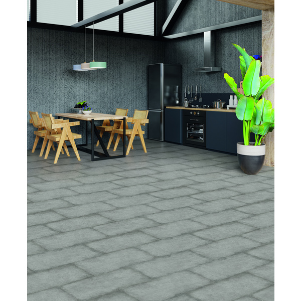 Klick-Designboden Mineral Cement Garland cloudy HotCoating Fliese