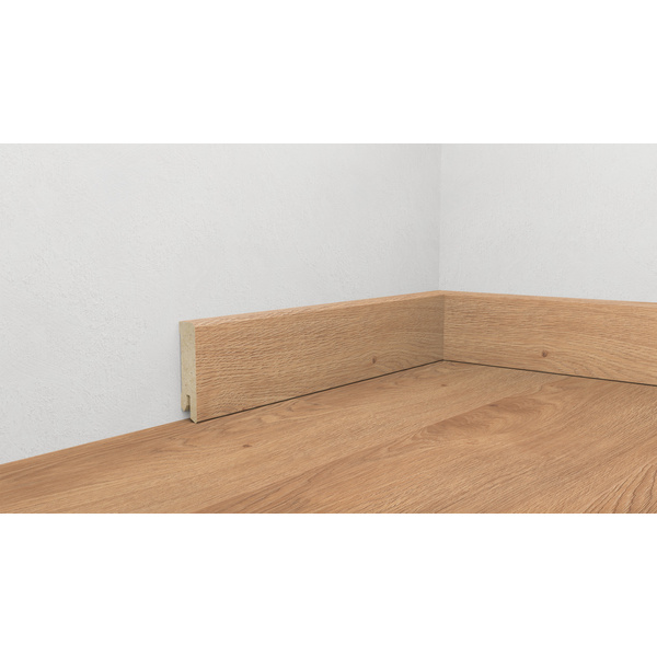 Fußleiste 60, Profil 6055 152 - Lärche Drobak/Eiche La Paza 2200x15x60mm