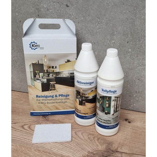 Reinigungs und Pflege Set je 1L Aktivreiniger und Vollpflege