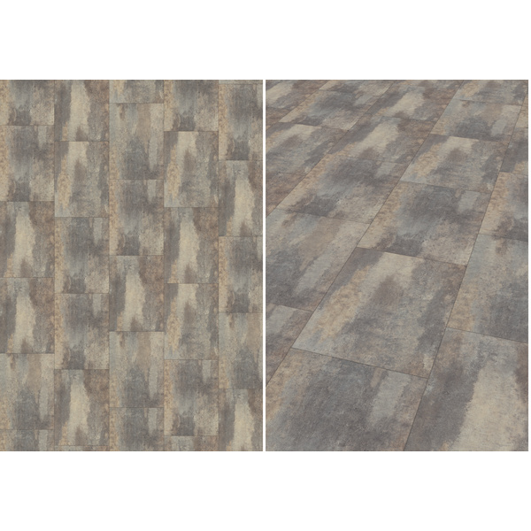 Antigua STONE Schiefer grigio Designervinyl Hydrotec gefast 620x445x5mm