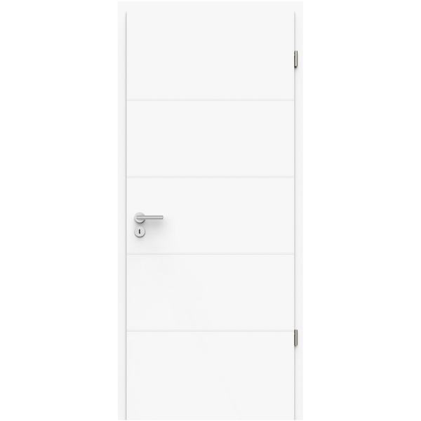 Zimmertür Weißlack ähnlich RAL 9016 Light 15 Röhrenspan ohne Bodendichtung "Light"