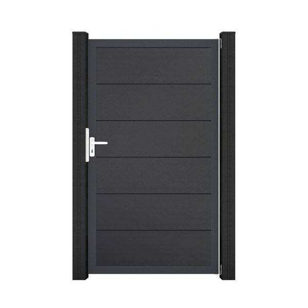 Tor Sichtschutzzaun PVC Anthrazit "BasicLine"