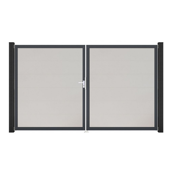 Tor 2-flügelig PVC Weiß "BasicLine"