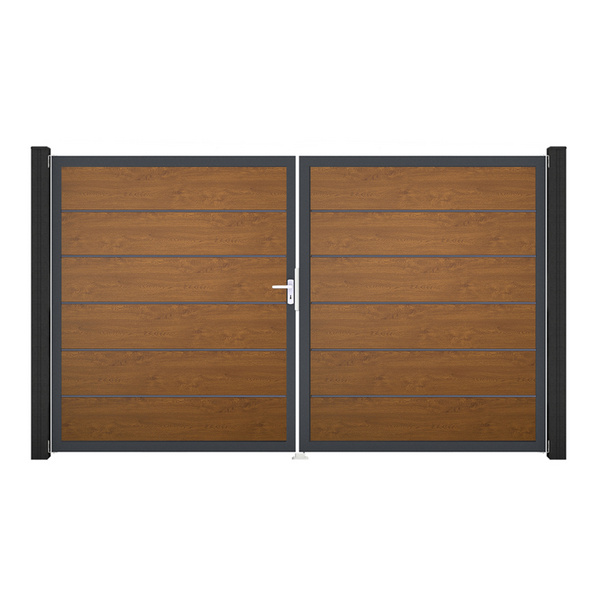 Tor 2-flügelig PVC Golden Oak "BasicLine Premium"