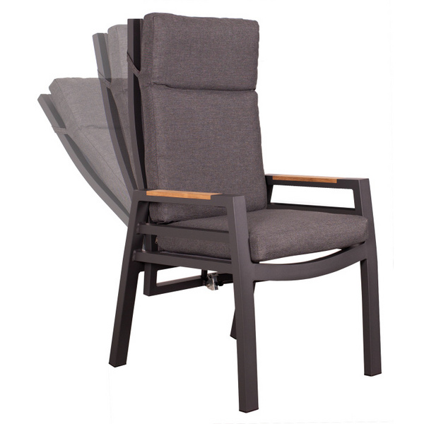 Montana Dining Relaxsessel Aluminium / Textilene / Teak